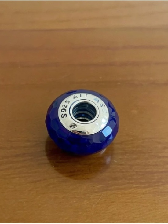 Pandora Accessories - Pandora S925 Cobalt Blue Faceted Glass Charm Bead